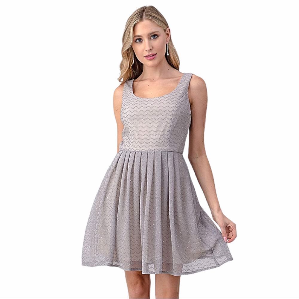 Minuet Grey Cocktail Dress 